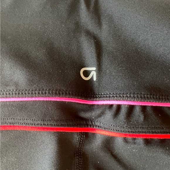 GapFit Women’s Black/Multi-Color Piped Colorblock Full Length Yoga Pants/Legging - Picture 6 of 6